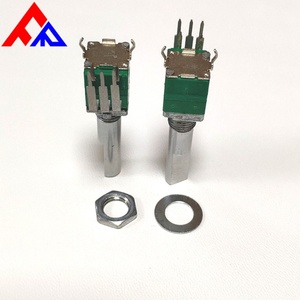 New 5-pin Vertical Mounting D-axis Knurled Shaft Diameter 6mm with Instantaneous <b>Push</b>-<b>button</b> <b>Switch</b> Potentiometer - Product Image 4