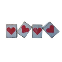 Valentijnsdag Houten Hart Blok Trio Teken Valentijn Cadeau Valentijn Home Decoratie