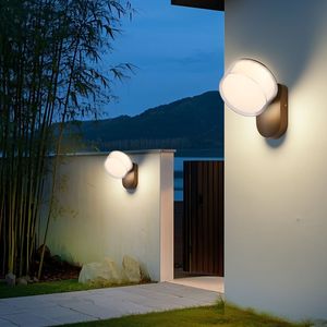 Wall <b>Light</b> Yard Outdoor Waterproof Aluminum LED Wall Lamp Super Bright for Courtyard Garden <b>Door</b> Head Entrance Lighting - Product Image 2