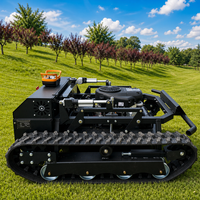 Ventes directes usine : Tondeuse à gazon intelligente télécommandée sur chenilles, à essence, pour jardinage, agriculture et exploitation de vergers