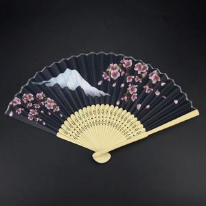 Portable Plastic Hand Fan Traditional Diy Advertising Custom Logo Printed Bamboo Paper Angel Promotional <b>Gift</b> - Product Image 4