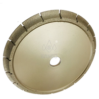 Roue de profilage diamantée brasée argent/cuivre Sanso Quality Assurance 30-100 #   Machine à rectifier les bords CNC, grain 150-300 mm, utilisation humide