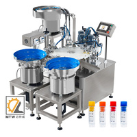 Machine de remplissage et de bouchage automatique rotative MTW pour flacons et tubes de sirop, CE