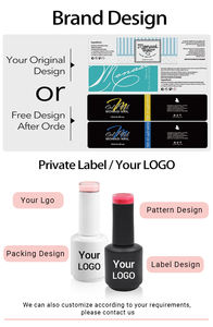 HEMA ücretsiz yeni 64 renk koleksiyonu jel  cilalama seti özel etiket toptan oje jel tırnak  cilalama seti özel Logo - Product Image 5