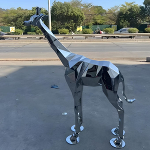 Satılık yüksek cilalı bahçe Metal hayvan heykeli paslanmaz çelik at heykel - Product Image 3