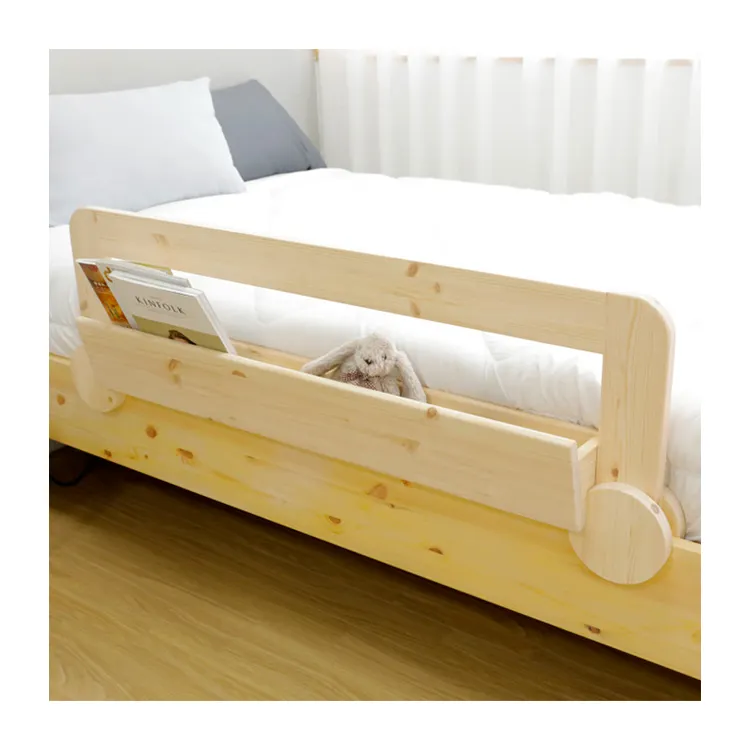 उच्च गुणवत्ता लकड़ी Bedrail बच्चे बच्चा बिस्तर रेल गार्ड बेडसाइड बाड़ बढ़त आयोजक सुरक्षा संरक्षण आपूर्ति