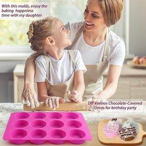 Stampo in Silicone Professionale Personalizzato e Produzione di Massa, Stampo Rotondo <span class=keywords><strong>per</strong></span> Cioccolatini e <span class=keywords><strong>Biscotti</strong></span>, Stampo Cilindrico in Silicone - Product Image 5