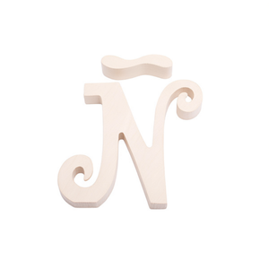 Lettera decorativa in legno Ilan N 14,5 cm, decorazione da parete per la casa - Product Image 2
