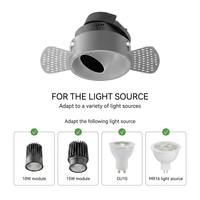 Portalámparas GU10 GU5.3, Base de Enchufe LED 110-240V, Adaptador de Base de Lámpara GU10 de 2 Pines con Sistema de Empuje para Downlight de Techo