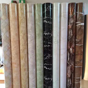 OEM Marble wallpaper with texture Fondo de pantalla de marmol self adhesive contact paper waterproof wall covering for home deco