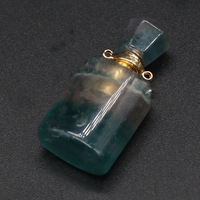 Bouteille de parfum en cristal de quartz rose naturel HZ Natural Stone Graceful pour la fabrication de bijoux