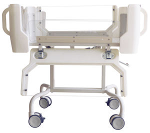 Cuna médica <span class=keywords><strong>con</strong></span> ruedas y barandillas transparentes, cuna segura para recién nacidos para salas de <span class=keywords><strong>maternidad</strong></span> y clínicas pediátricas - Product Image 2