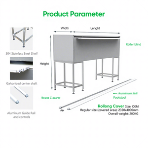 <span class=keywords><strong>Cubierta</strong></span> de <span class=keywords><strong>Piscina</strong></span> Enrollable Automática de Aluminio Impermeable, Versión Mejorada TSPK, para Uso en Spa, Diseño Moderno - Product Image 3