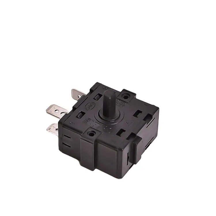 Factory Price Wholesale High Quality Kitchen Appliances Parts 5 Position Plastic Copper Steel NUT Fixing Rotary Switch
