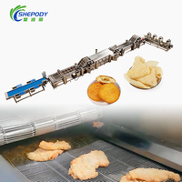 Shepody volautomatische productielijn voor diepvriesfrieten, productielijn voor verse plantain-, cassave- en aardappelchips met koelmachine