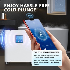 Wholesale Eco-Friendly Ice Bath Tub with <b>Smart</b> Wifi <b>Remote</b> <b>Control</b>, Freestanding Cold Plunge for Athlete Recovery Indoor/Outdoor - Product Image 6