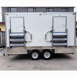 Salle de bain mobile écologique de luxe avec douche et toilettes chimiques portables - Product Image 1