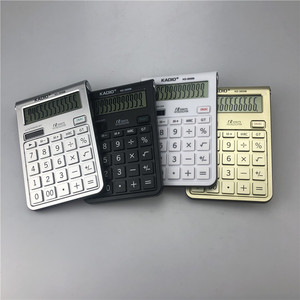 Kadio KD-3850B Calculator 12-digit Multi-functional Office Financial Computer Silver Black White Gold - Product Image 1