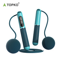 TOPKO Corde à sauter à vitesse réglable de haute qualité en gros avec poignée en ABS Corde à sauter lestée pour usage domestique