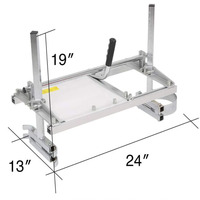 Scie à chaîne portable Weisila, 36 pouces, pour la sciage de planches, taille de la barre de sciage de 14 pouces à 36 pouces