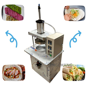 La machine de presse à pain plat extrêmement populaire chauffe les cuissons rapides transforme rapidement la pâte molle <span class=keywords><strong>en</strong></span> gâteaux minces ForChapati Pita MobileFoodTruck - Product Image 1