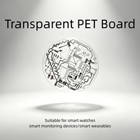 Carte de surveillance de la santé portable ultra-mince en FPC transparent PET, équipement de test de fréquence cardiaque pour montre connectée et montre de sport personnalisée SMT