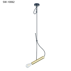 Lámpara Colgante Pequeña de Estilo Nórdico con Dos Portalámparas, Minimalista Posmoderna, de Línea Larga, para Dormitorio o Bar de Restaurante - Product Image 5