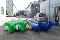 Bâche en PVC de 0,9 mm, bateau banane gonflable pour 12 personnes, tractable par jet ski, certifié CE, couleur personnalisée