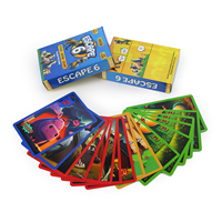 Cartes de jeu écologiques et durables, impression de cartes en papier personnalisées avec logo, boîte supérieure et inférieure, portables, pour usage préscolaire et familial