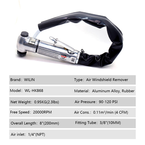 ชุดเครื่องมือถอดกระจกรถยนต์แบบลมพร้อมใบมีดตัดซีลกระจก 3 ชิ้น - Product Image 2
