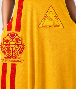 Vestido Rojo Dorado Personalizado Phi Delta Kappa, Estilo Bohemio con Tirantes, Estampado Digital, Sin Mangas, Vestido Largo de Verano para Mujer, Cuello en V, NSPDK <span class=keywords><strong>1923</strong></span> - Product Image 5