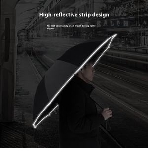 <span class=keywords><strong>Parapluie</strong></span> pliant allemand entièrement automatique <span class=keywords><strong>Grand</strong></span> revêtement noir monté sur voiture Soleil épaissi renforcé résistant aux tempêtes - Product Image 3