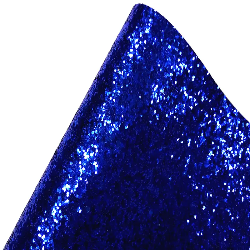 Mirror Vinyl Faux Fabric Surface Chunky Glitter PU Leather for Shoes Women Shoes Upholstery Fabric Knitted Microfiber Shoes