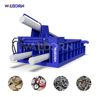 Máquina Empacadora Automática de Botellas de Plástico y Aluminio, Prensa Horizontal para Cartón y Residuos