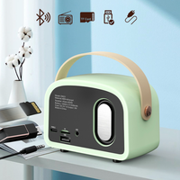 Altavoz Bluetooth de radio retro inalámbrico TF AUX FM multifunción de estilo popular