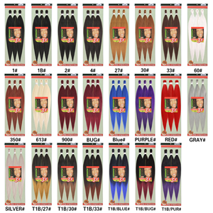 Lot de 3 mèches à tresser EZ pré-étirées de 52 pouces, 300g, pré-plumées, souples, pour tresses sans nœuds, pour femmes noires, vente <span class=keywords><strong>en</strong></span> gros Afrique - Product Image 4