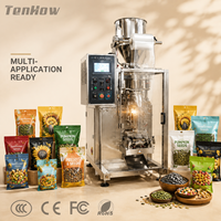Machine d'emballage volumétrique automatique compacte de haute précision pour sachets de snacks, contrôlée par PLC, de qualité alimentaire