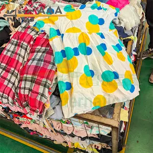 KINGAAA summer cheap child wear China uk free used clothes bales bundle vip vintage mixed second hand kids clothing in bales