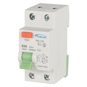 Disjoncteur différentiel électronique de type A 1P+N 63A et moins de 63A TML1-63 - Product Image 1