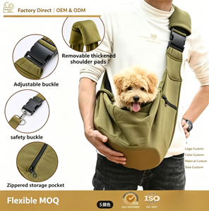 Airline Approved Polyester Outdoor Large Pockets Foldable Shoulder Design Travel <b>Puppy</b> <b>Carrier</b> Soft Sided Custom Dog Carry Bag - Product Image 1
