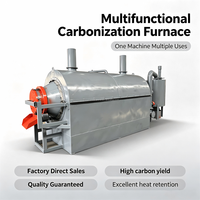 Four de carbonisation à bas prix pour coques de noix de coco, granulés de bois, balles de riz et sciure de bois – Four rotatif de carbonisation