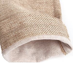 Linna 10 * 14cm再利用可能な食料品ショッピング黄麻布バッグ小さなジュート巾着袋をカスタマイズポーチジュートウィッグバッグ - Product Image 6