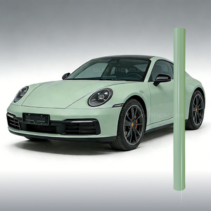 Film de protection de voiture vert kaki, matériau écologique et inodore, texture rétro, film de changement de couleur de carrosserie automobile - Product Image 1