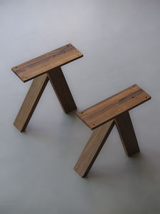 Mesa de Comedor Grande de Madera Maciza de Teca de Myanmar, Estilo Wabi-Sabi, para Muebles de Hogar en el Comedor y Sala de Estar - Product Image 4