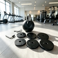 Kettlebell réglable pour l'entraînement de force, en fonte, équipement de gym à domicile, ensemble de kettlebells réglables de 12 à 32 kg