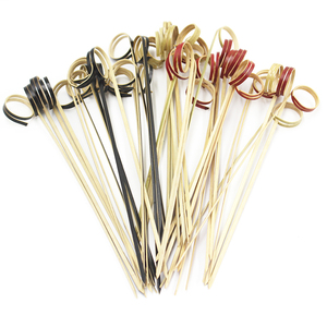 Ventes Directes d'usine Bambou Boucle <span class=keywords><strong>Brochettes</strong></span> Pics Pics Alimentaires Décoratifs Fruits - Product Image 2