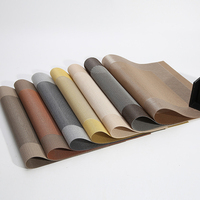 STARUNK Sets de table résistants à la chaleur et antidérapants pour table à manger, lavables, durables, en vinyle tissé, sets de table en PVC, luxe pour la salle à manger