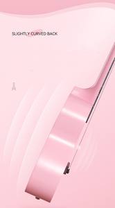 Ukulélé acoustique Jello SLG-U1 de 21 pouces avec fond/côtés en palissandre, instrument en acajou mat pour enfants - Product Image 5