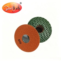 Tampons de polissage diamantés Daofeng en nid d'abeille, pour utilisation à sec ou à l'eau, pour surfaces en granit, marbre, béton, pierre, quartz