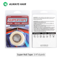 Ruban adhésif acrylique populaire pour postiches, longue durée, double face, profil fin, super adhésif pour cheveux, utilisation plusieurs semaines
